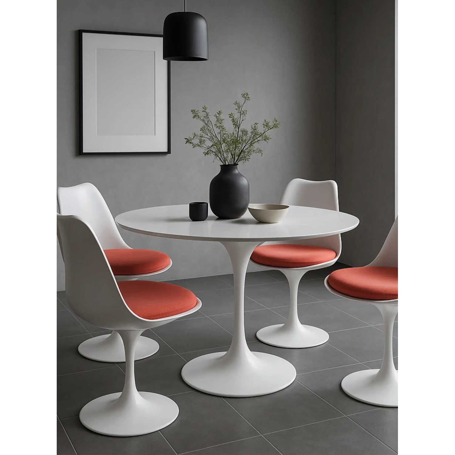 Replika tulipánové židle - Designové židle s polštářem - Designový nábytek
