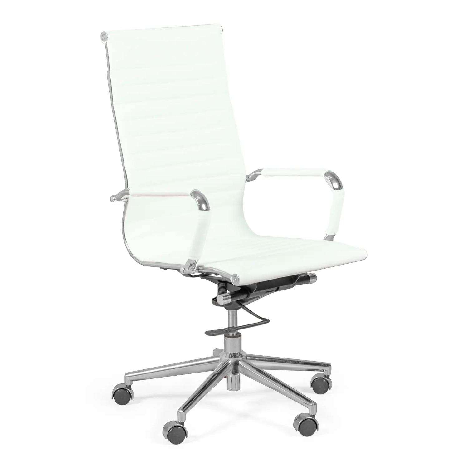 Chaise de bureau avec dossier haut | Ergonomie et design moderne en simili cuir