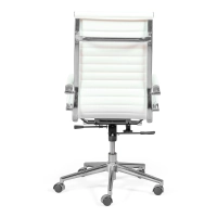 Pracovní kancelářská židle s vysokým opěradlem | Ergonomie a moderní design v imitaci kůže