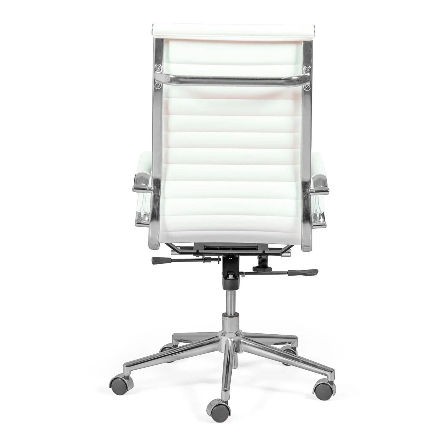 Cadeira de escritório de trabalho com encosto alto | Ergonomia e design moderno em imitação de pele