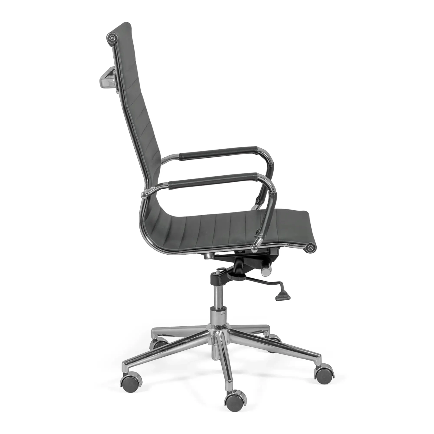 Pracovní kancelářská židle s vysokým opěradlem | Ergonomie a moderní design v imitaci kůže