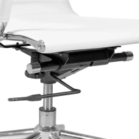 Krzesło biurowe z wysokim oparciem | Ergonomia i nowoczesny design z imitacji skóry