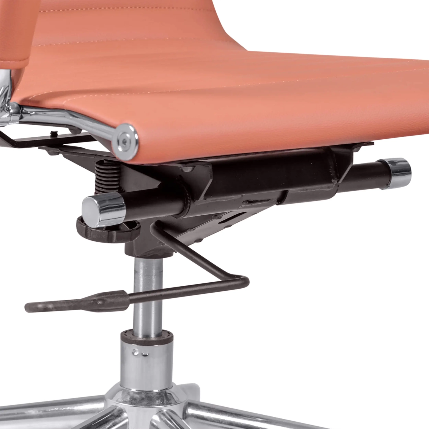 Krzesło biurowe z wysokim oparciem | Ergonomia i nowoczesny design z imitacji skóry