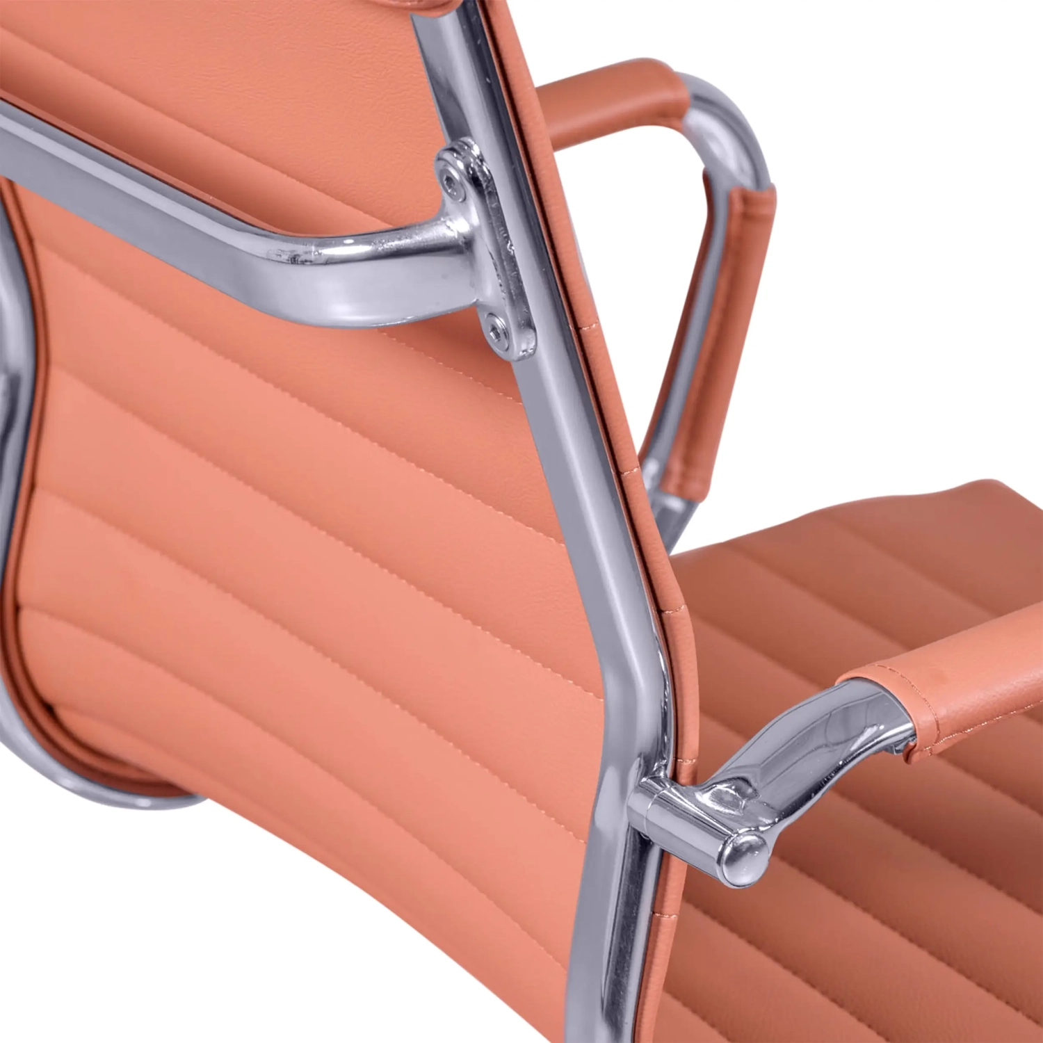 Cadeira de escritório de trabalho com encosto alto | Ergonomia e design moderno em imitação de pele