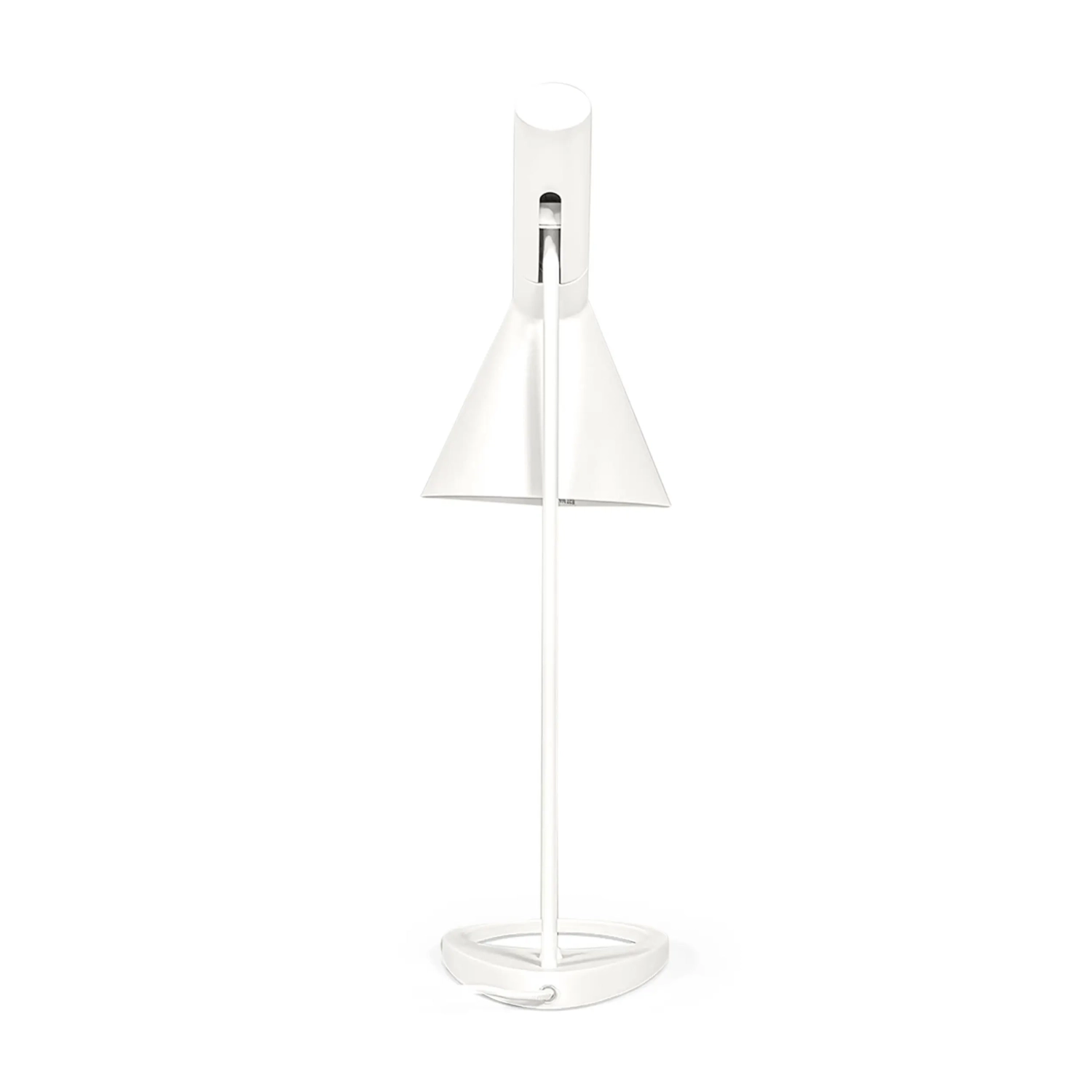 Candeeiro de mesa Jhon: design inspirado em Arne Jacobsen em aço