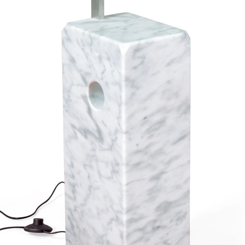 Manhattan Kronleuchter aus Stahl und Carrara-Marmor | Moderne Designbeleuchtung