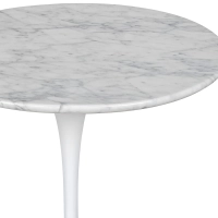 Inspiration Side Table Tulip Side Carrara Marble Ø50 cm | Mueble Design
