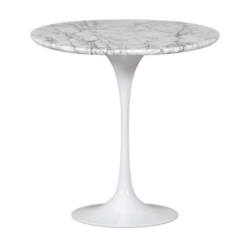Tavolino Inspiration Tulip Side Marmo di Carrara Ø50 cm | Mobilie Design