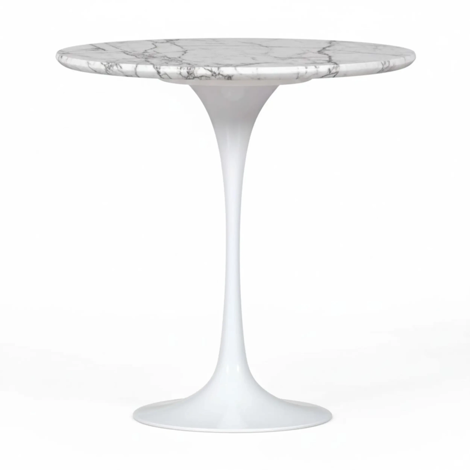 Inspiration Beistelltisch Tulip Side Carrara Marmor Ø50 cm | Mobelarium