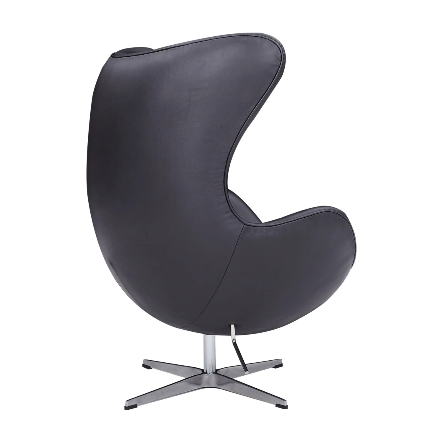 Ispirazione di Egg Chair di Pelle - Poltrona da Disegno Premium - Mobilie Design