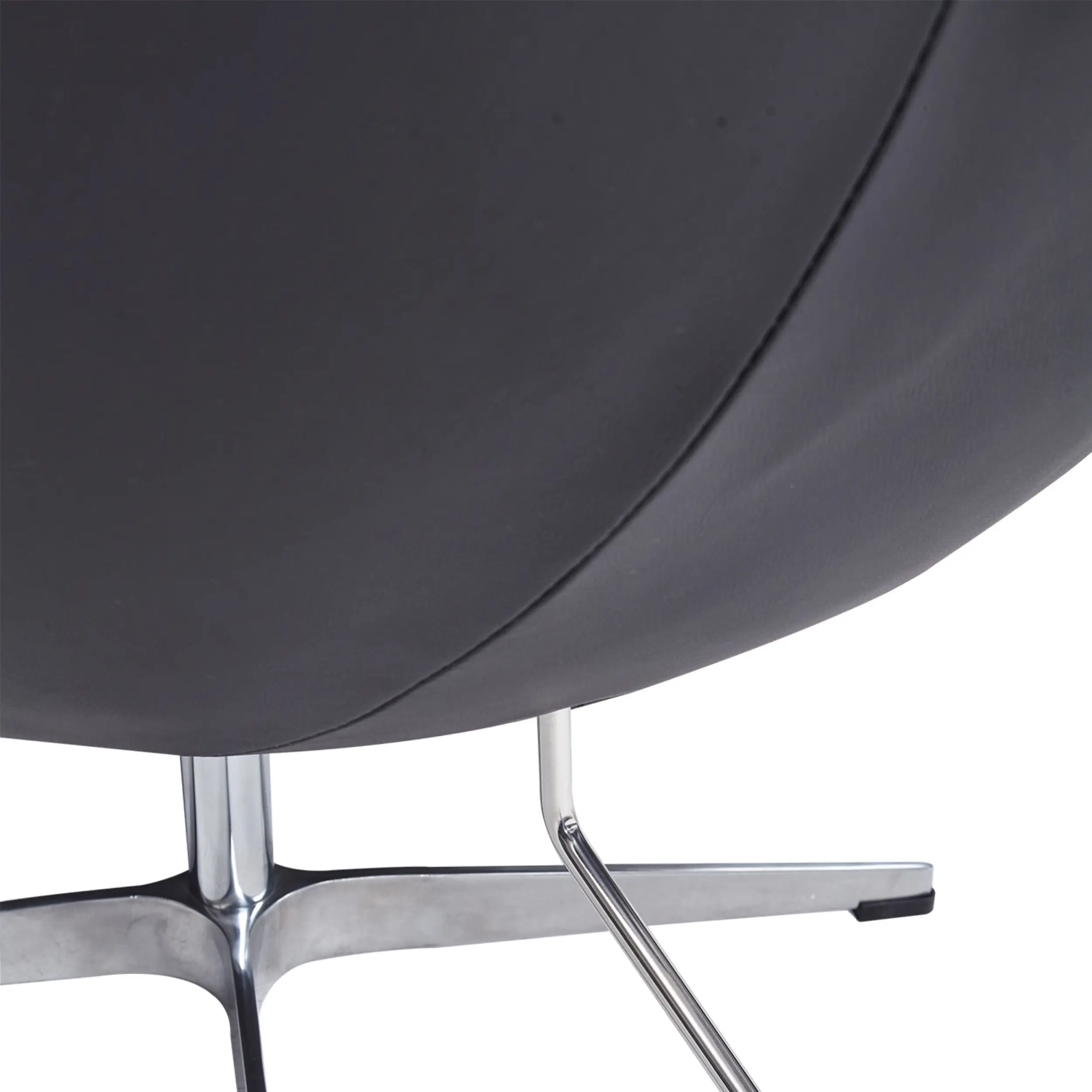 Ispirazione di Egg Chair di Pelle - Poltrona da Disegno Premium - Mobilie Design