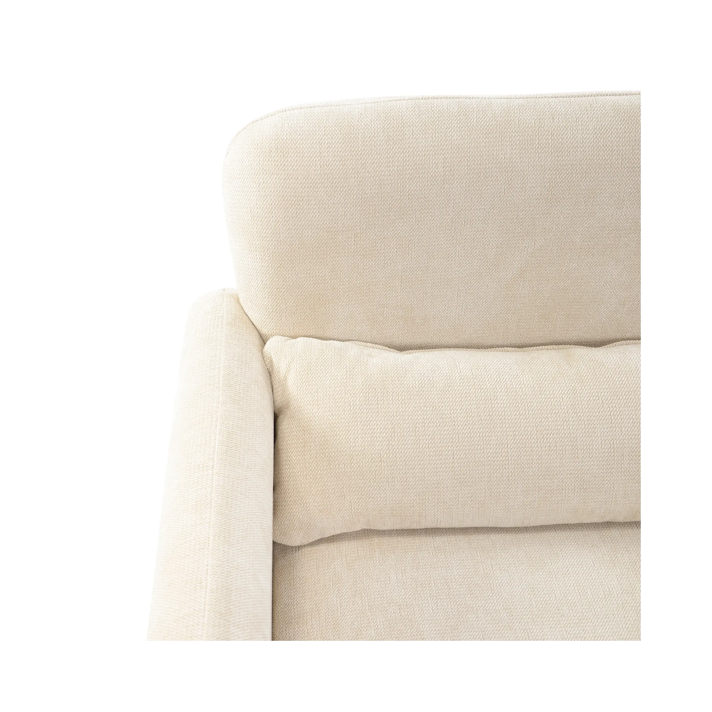 Minimalistischer gepolsterter Sessel Bristol, gepolstert mit hochdichtem Schaumstoff
