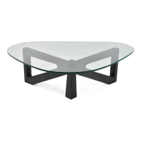 Tavolino di design in vetro temperato - Nodda