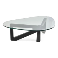 Design coffee table in tempered glass - Nodda