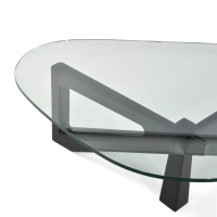 Designat soffbord i härdat glas - Nodda