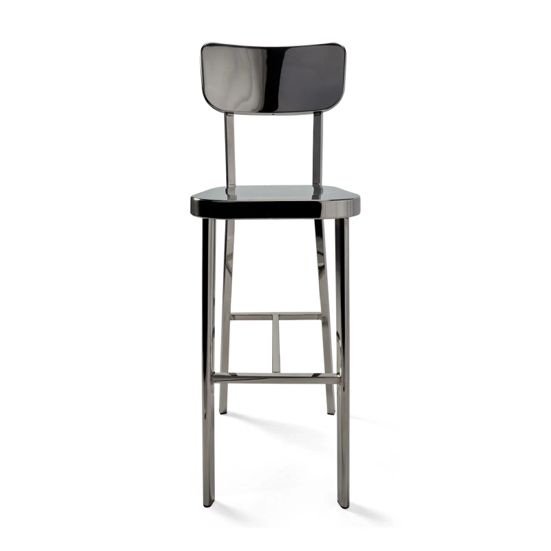 Tabouret acier inoxydable chromé haut - Delawere
