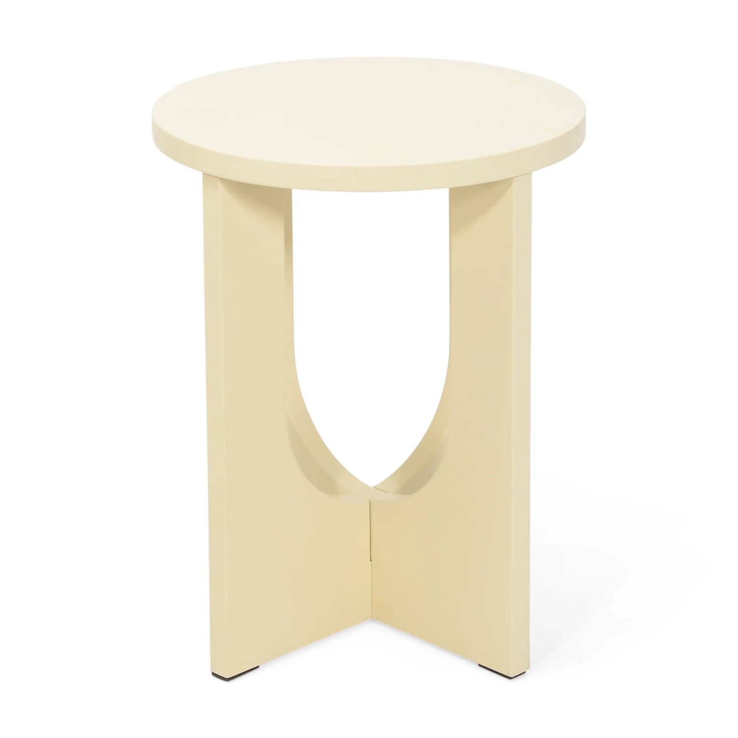 Flop Wooden Side Table | Round Lacquered Design 40 cm