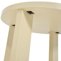 Dřevěný odkládací stolek Flop | Kulatý lakovaný design 40 cm