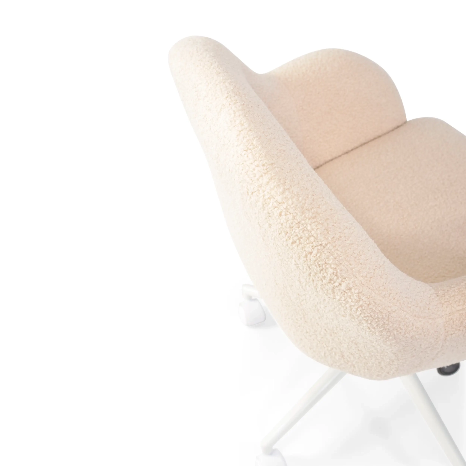 Silla de oficina bouclé con altura regulable - Notorius