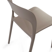 Silla apilable de polipropileno para exterior - Pavilon