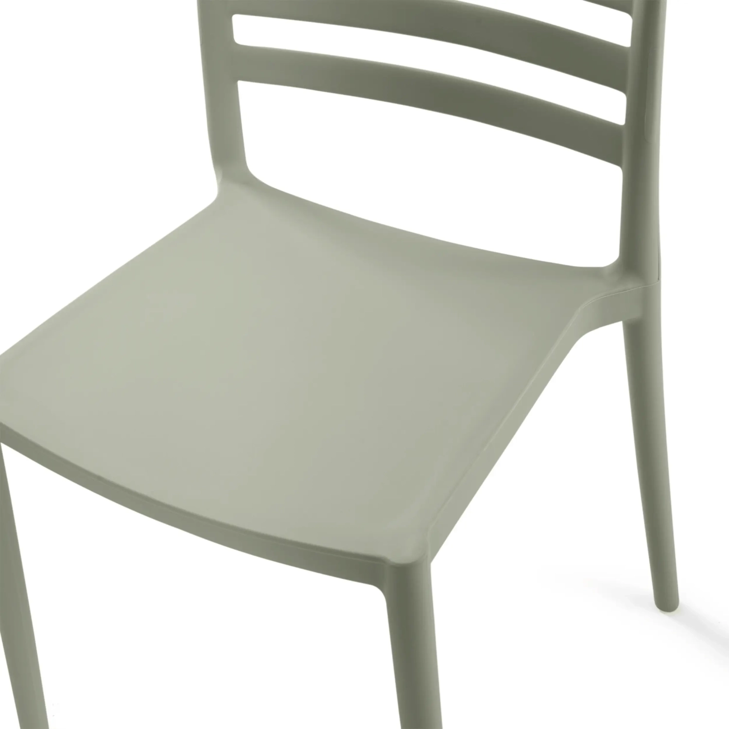 Stackable polypropylene chair suitable for outdoor use - Creta