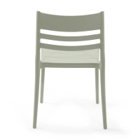 Silla apilable de polipropileno apta para exterior - Creta