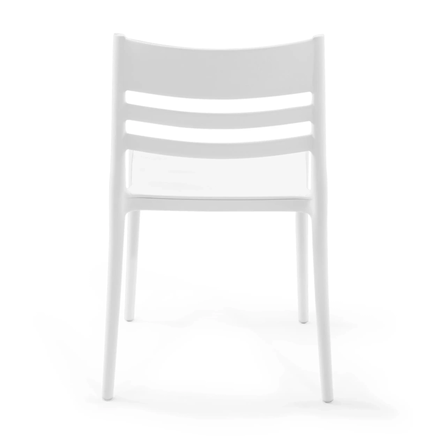 Silla apilable de polipropileno apta para exterior - Creta