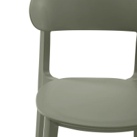Stapelbar designstol i polypropylen - Sun