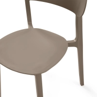 Sedia design impilabile in polipropilene - Sun