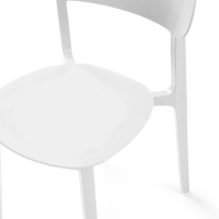 Stackable polypropylene design chair - Sun