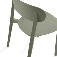 Cadeira de design em polipropileno empilhável - Sun