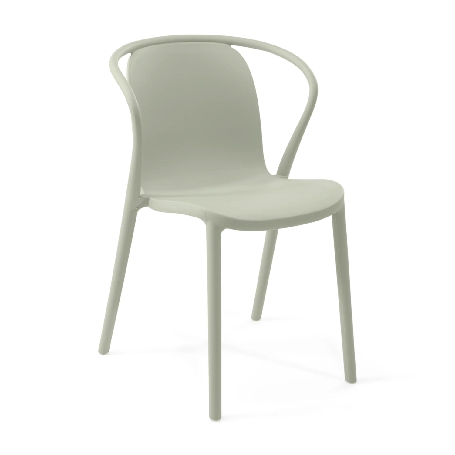 Stacking chair with armrests for indoor and outdoor use - Pierre