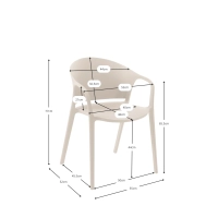 Sedia di design per interni ed esterni - Alpstone