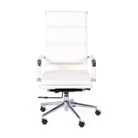 Silla de oficina Task de cuero italiano con respaldo alto | Diseño elegante