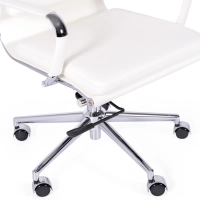 Bürostuhl aus italienischem Leder mit hoher Rückenlehne | Elegantes Design