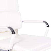 Bürostuhl aus italienischem Leder mit hoher Rückenlehne | Elegantes Design