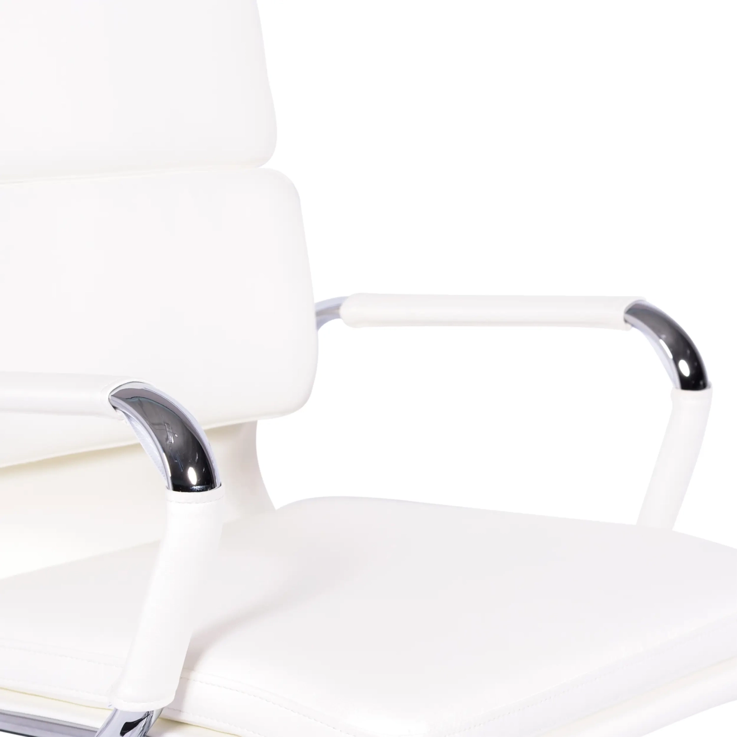 Task Kontorsstol i italienskt läder med hög rygg och elegant design