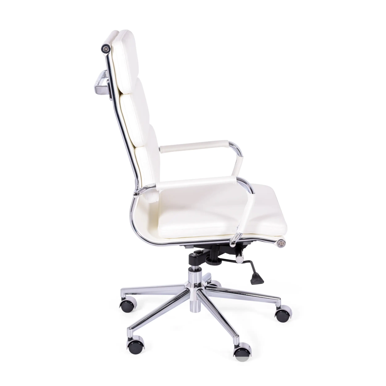 Task Italian Leather Office Chair with High Back | Elegant Design