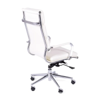 Silla de oficina Task de cuero italiano con respaldo alto | Diseño elegante