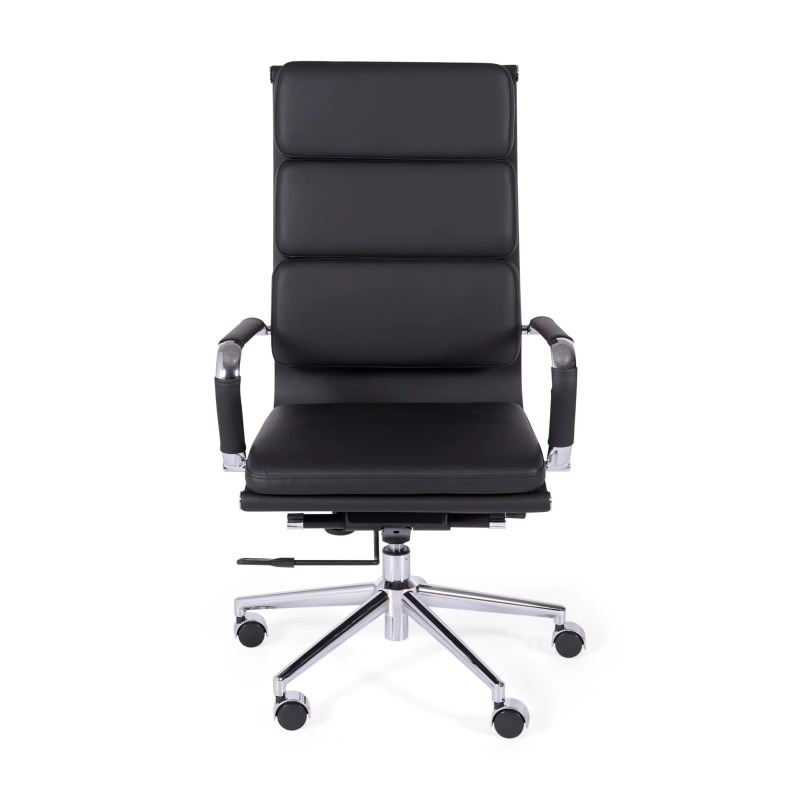 Task Kontorsstol i italienskt läder med hög rygg och elegant design
