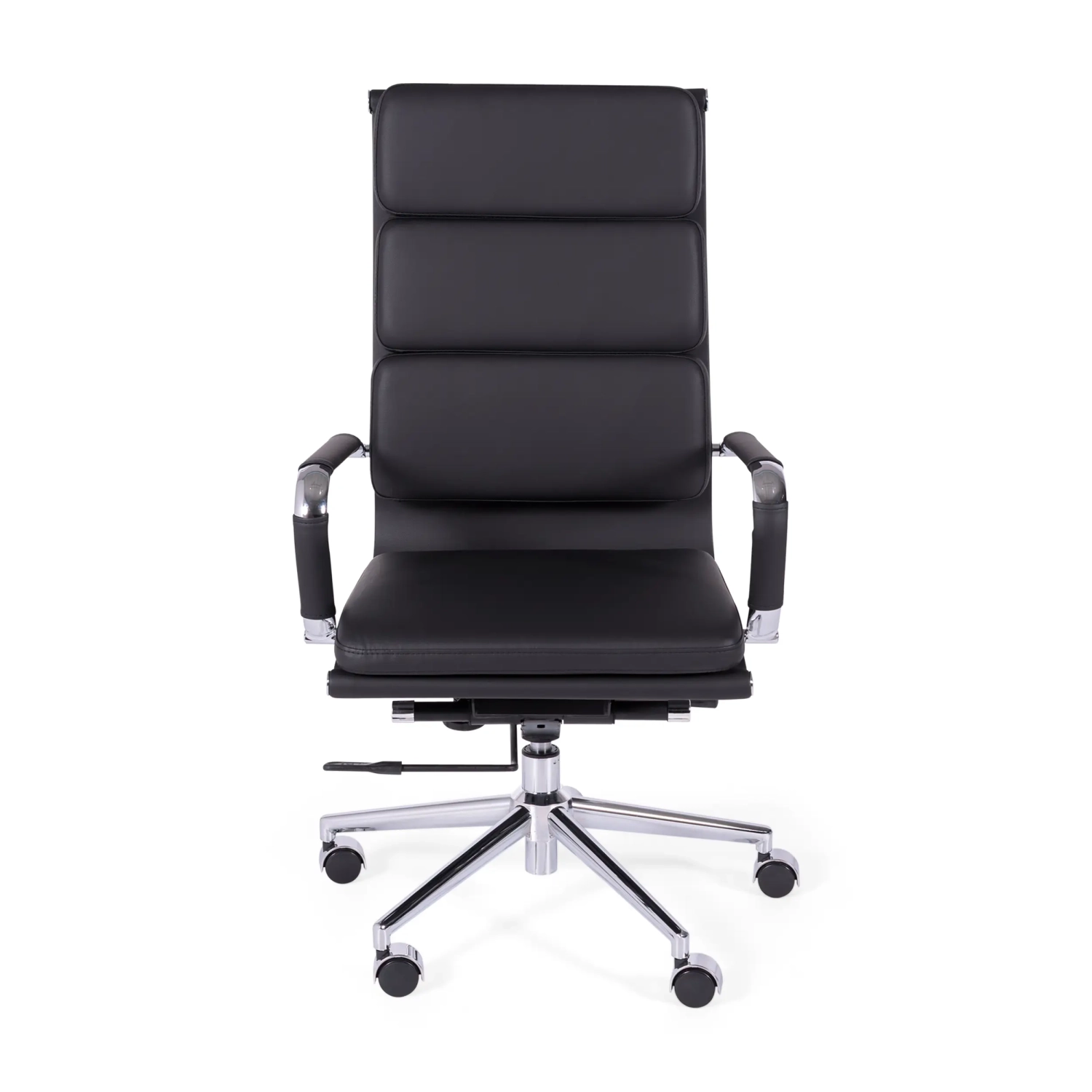 Bürostuhl aus italienischem Leder mit hoher Rückenlehne | Elegantes Design