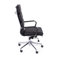 Task Kontorsstol i italienskt läder med hög rygg och elegant design