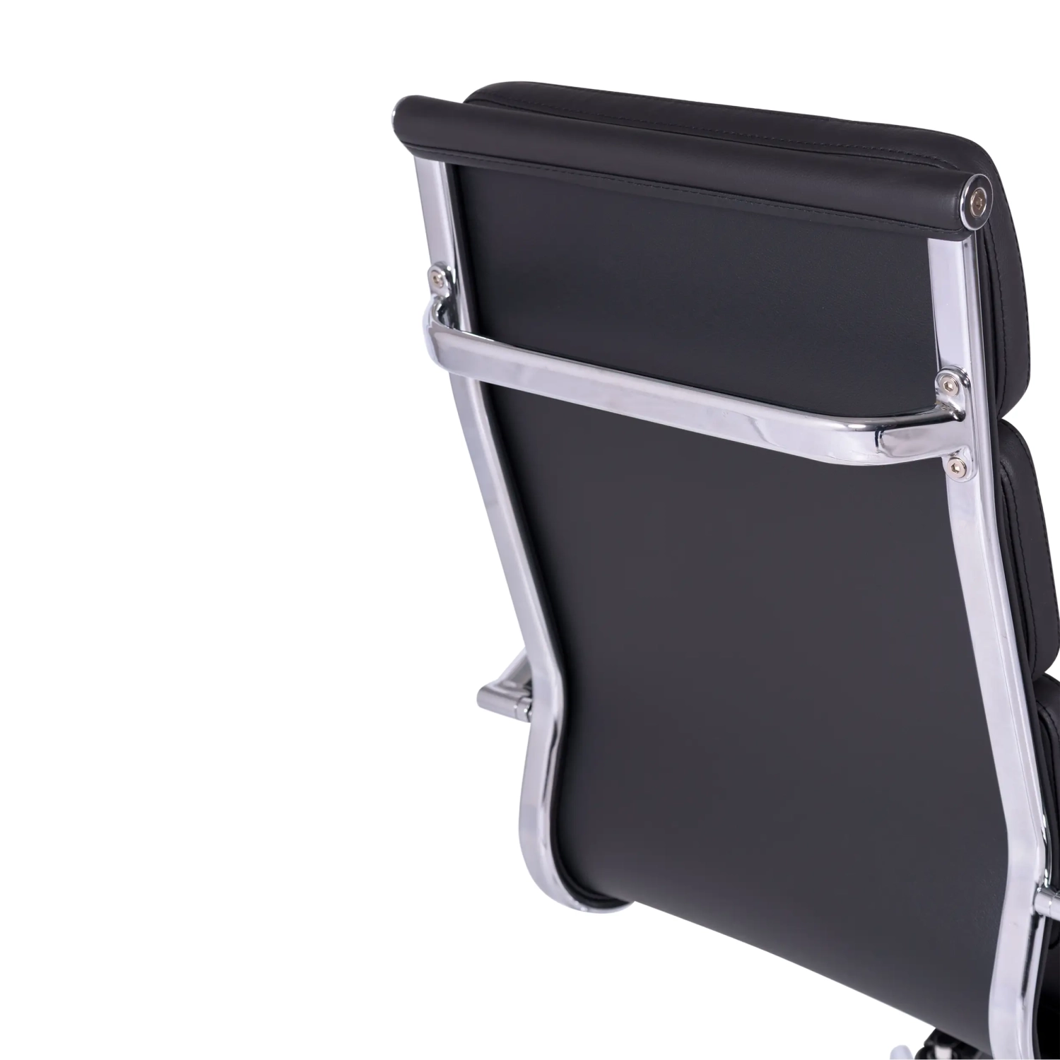 Sedia da ufficio in pelle italiana Task con schienale alto e design elegante