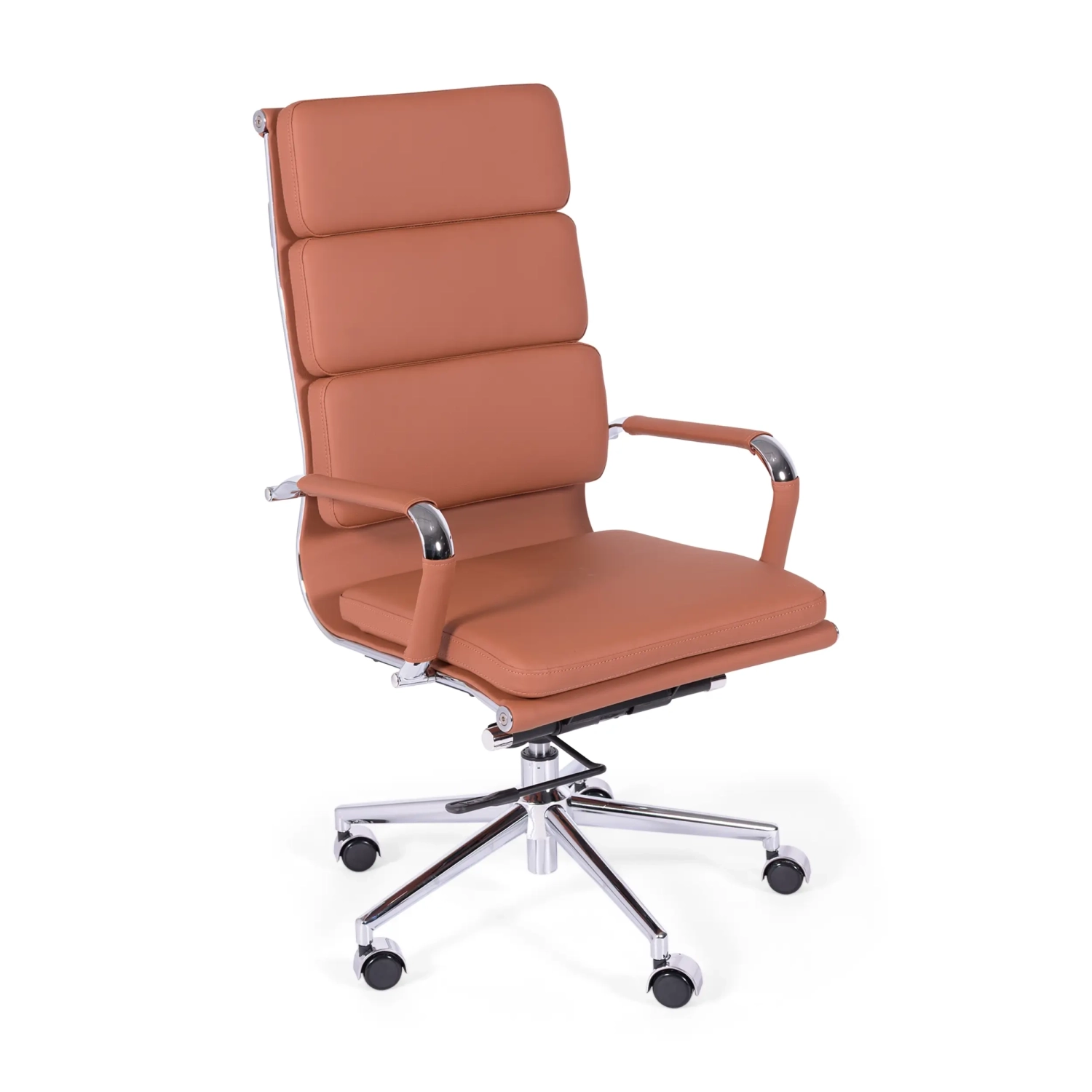 Task Kontorsstol i italienskt läder med hög rygg och elegant design