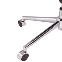 Sedia da ufficio Task con schienale basso in pelle italiana - Stile e comfort
