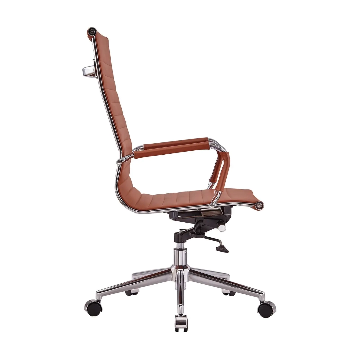 Silla de oficina Task de cuero italiano con respaldo alto | Ergonomía y estilo profesional