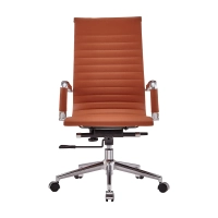 Task Kontorsstol i italienskt läder med hög rygg | Ergonomi och professionell stil