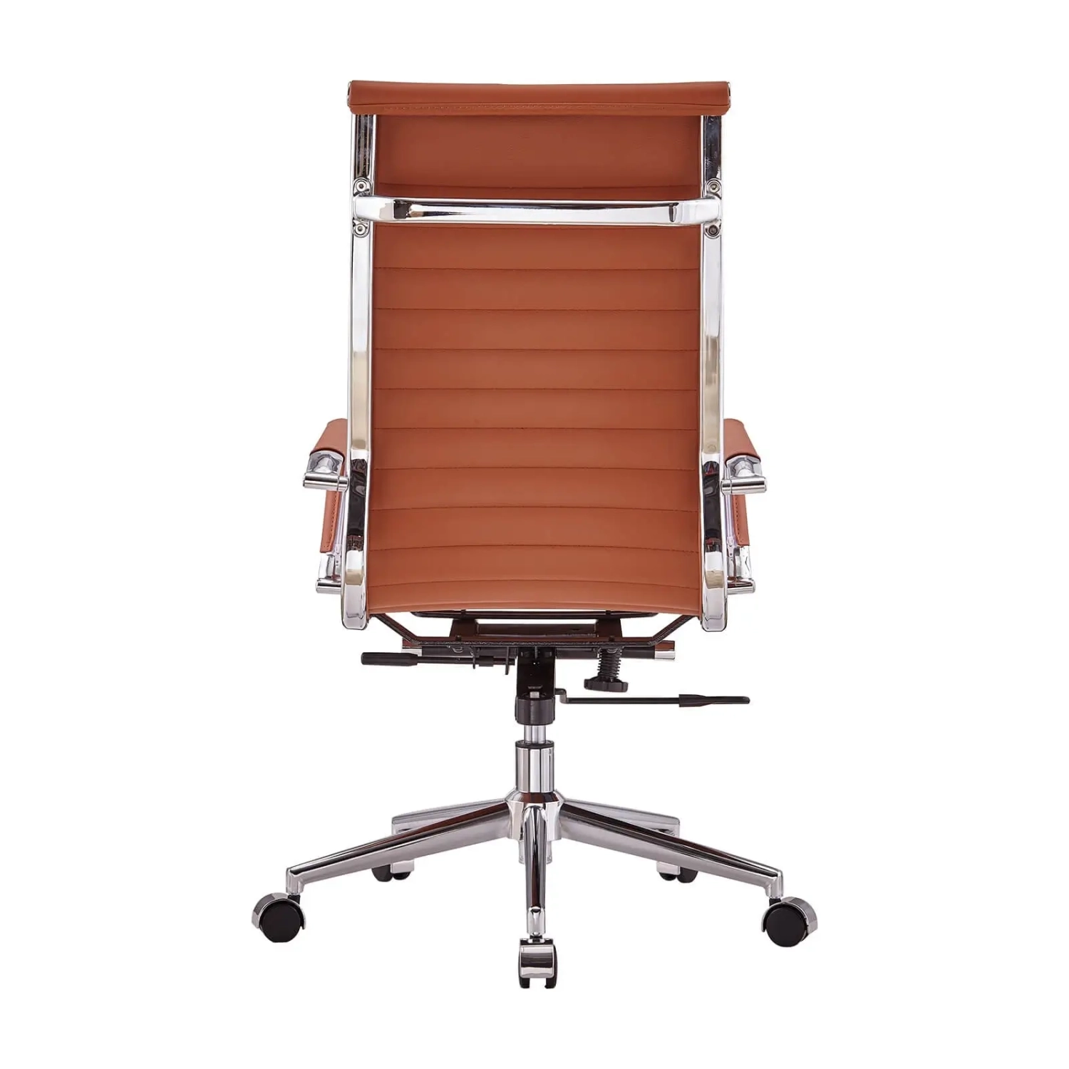 Silla de oficina Task de cuero italiano con respaldo alto | Ergonomía y estilo profesional
