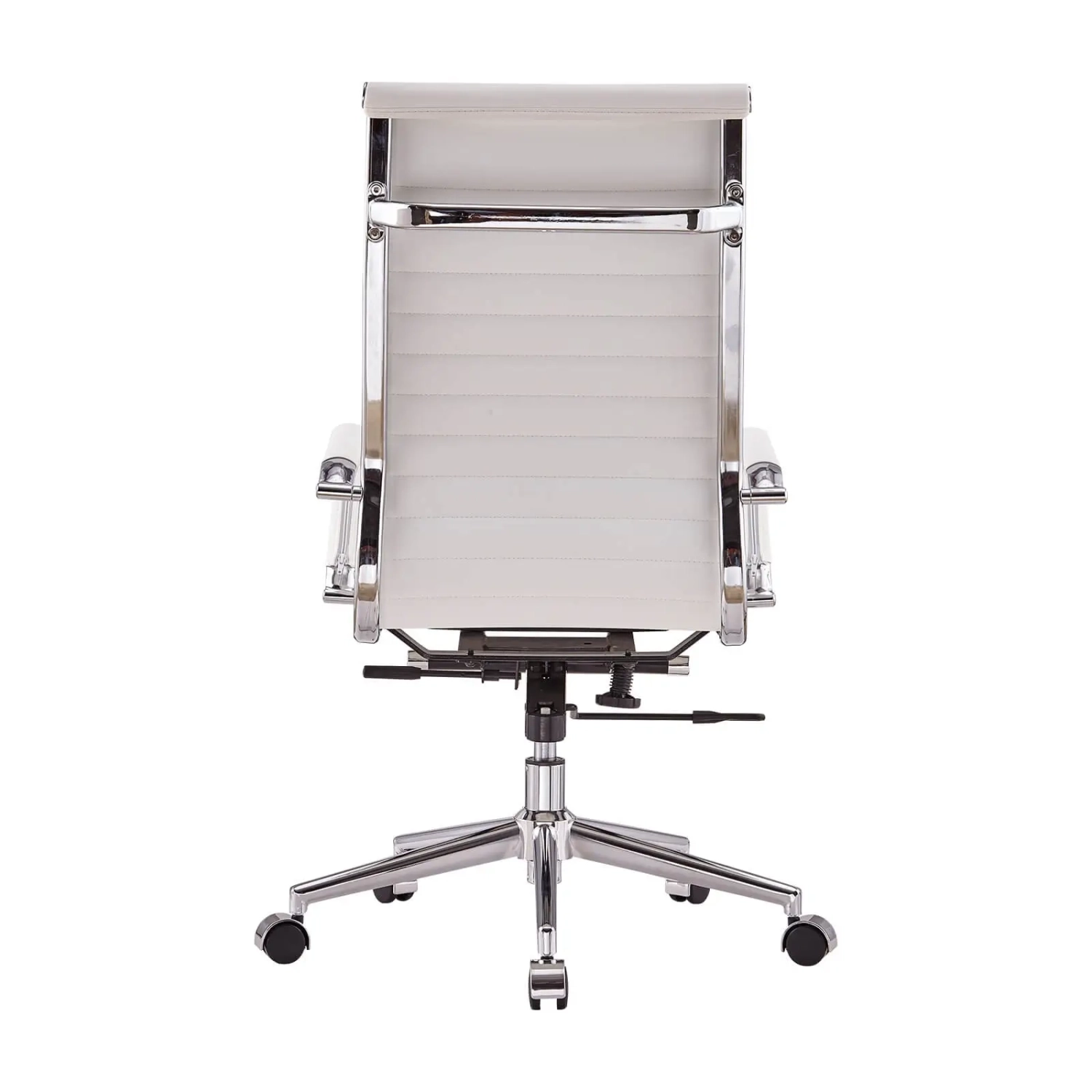 Silla de oficina Task de cuero italiano con respaldo alto | Ergonomía y estilo profesional