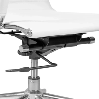 Chaise de bureau en cuir italien à dossier haut - Ergonomie et style professionnel